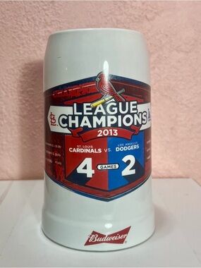 Budweiser St Louis Cardinals Vs Los Angeles  Dodgers Mug 2013 League Champions